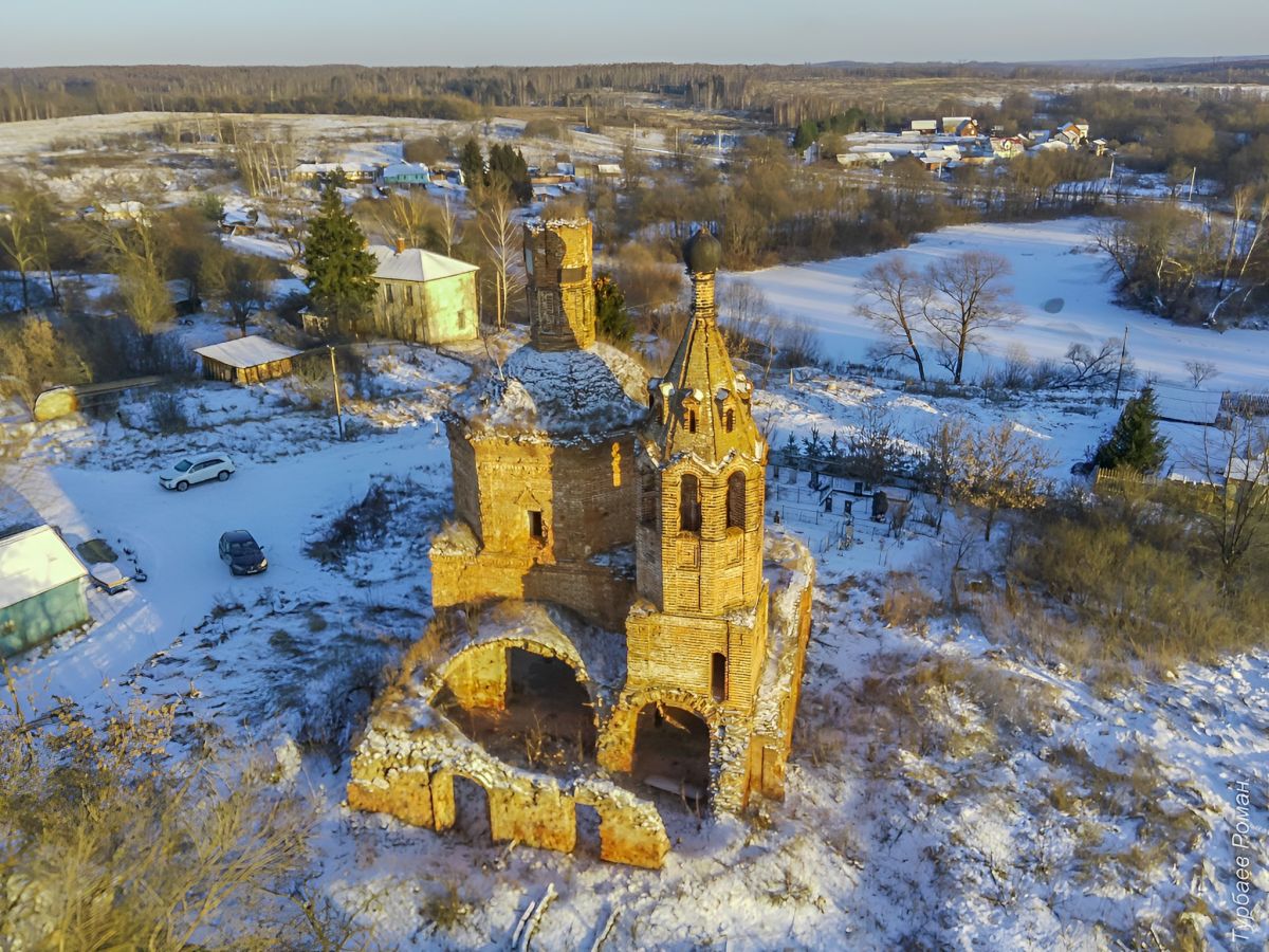Церковь Воскресения Словущего, Марково (Суворовский район, Тульская область). фасады, Вид с запада