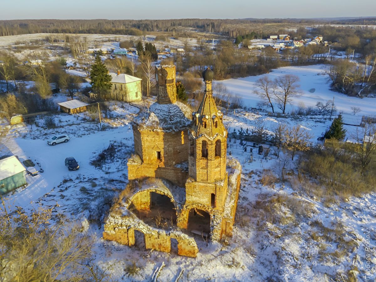 Марково. Церковь Воскресения Словущего. фасады, Вид с запада