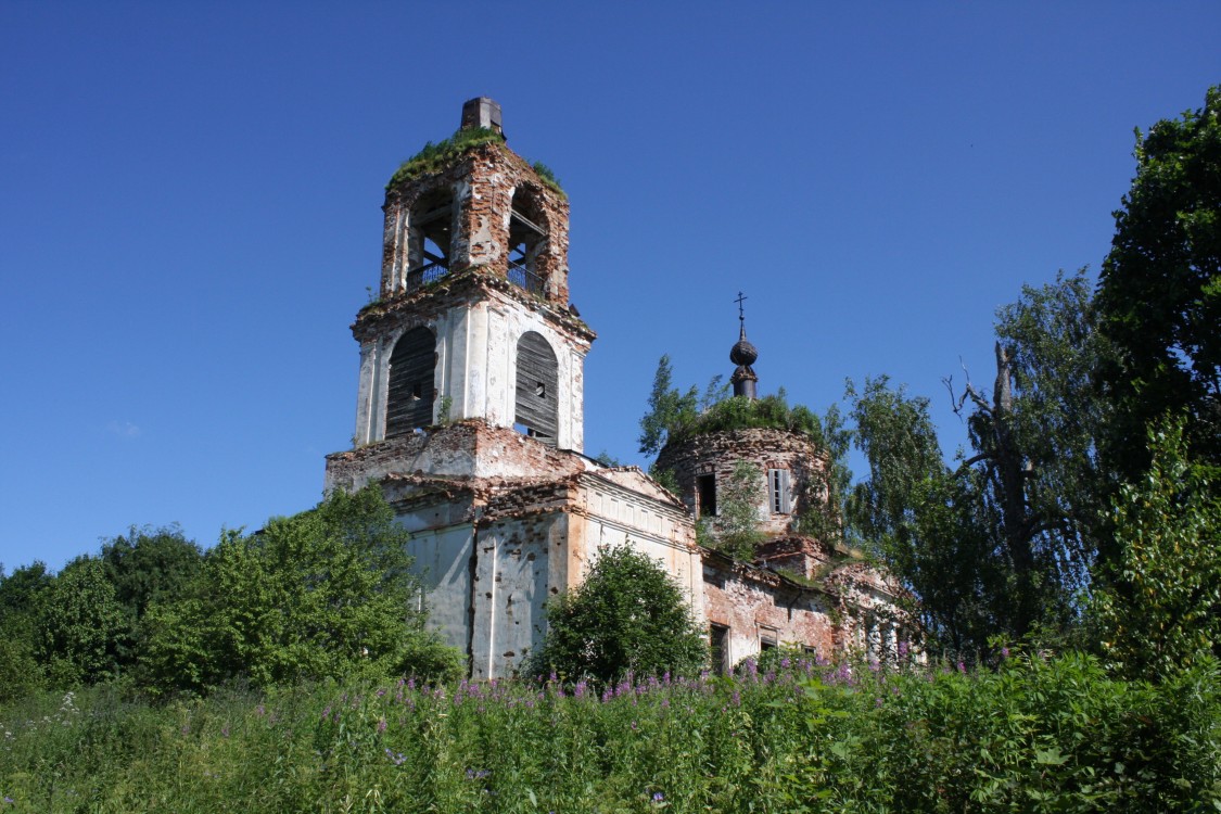 Карамышево. Церковь Спаса Преображения. фасады