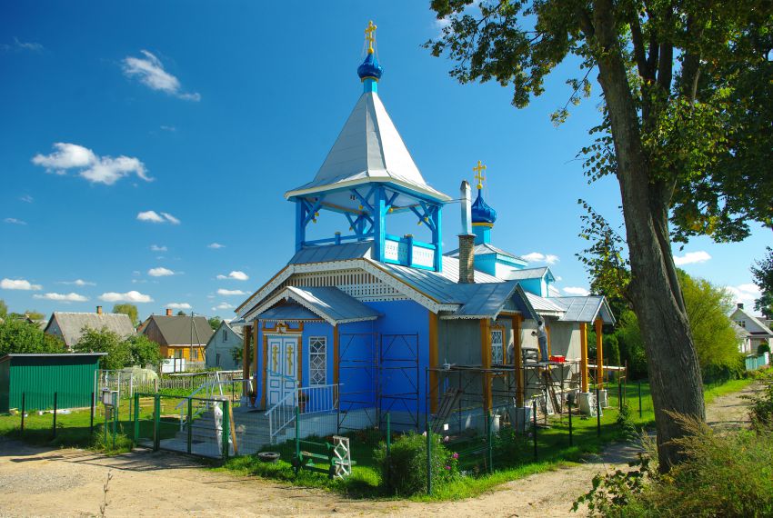 Церковь Николая Чудотворца Гривская, Даугавпилс (Даугавпилс, город, Латвия). общий вид в ландшафте
