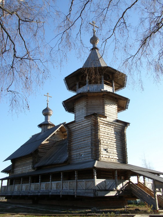 Благовещенье. Церковь Благовещения Пресвятой Богородицы (новая). фасады, Вид с северо-запада