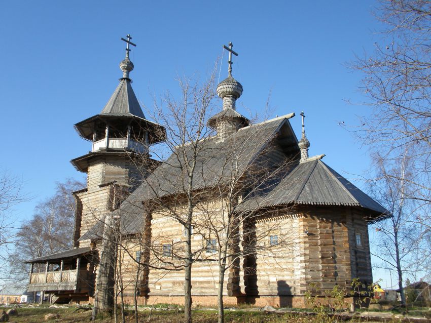 Церковь Благовещения Пресвятой Богородицы (новая), Благовещенье (Сергиево-Посадский городской округ, Московская область). фасады, Вид с юго-востока