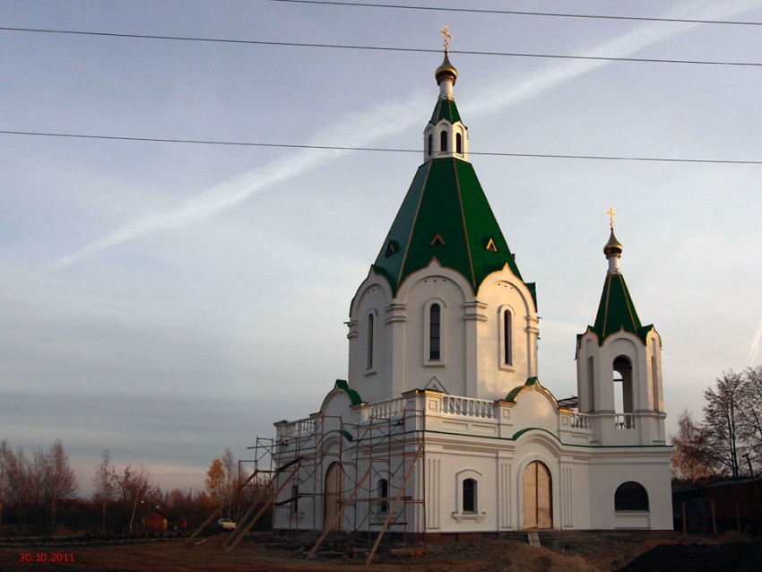 Запрудня. Церковь Спаса Преображения. фасады