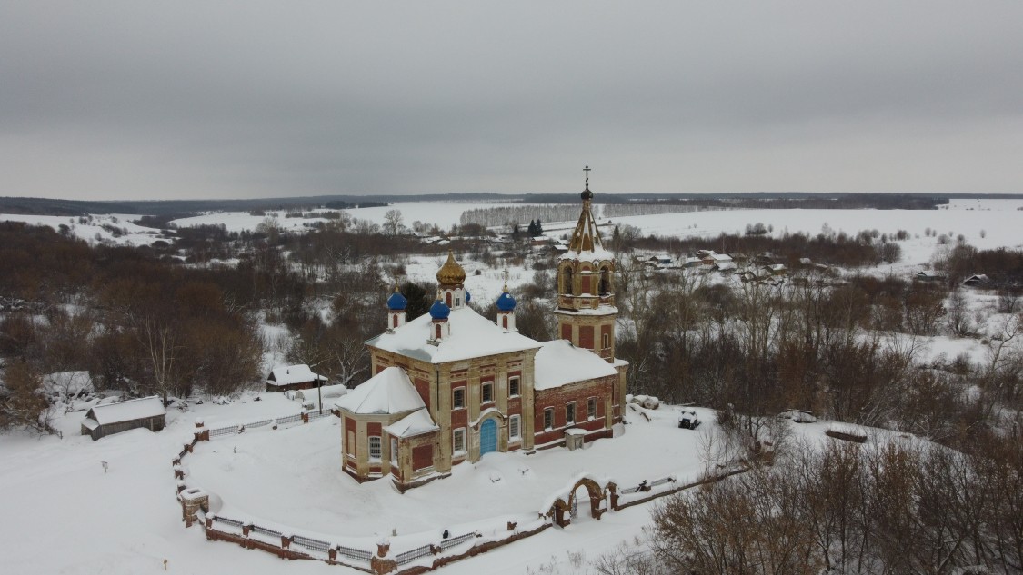 Церковь Вознесения Господня, Тубанаевка (Спасский район, Нижегородская область). общий вид в ландшафте