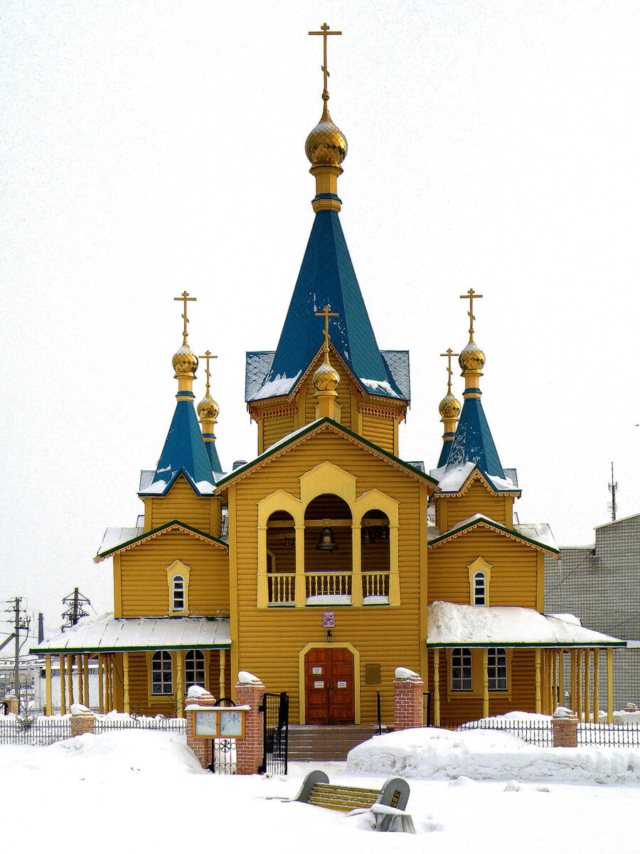 Церковь Рождества Христова, Горный (Тогучинский район, Новосибирская область). фасады, Западный фасад