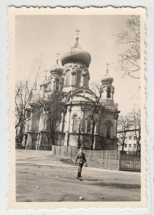 Кафедральный собор Марии Магдалины, Варшава (Мазовецкое воеводство, Польша). архивная фотография, Восточный фасад. Фото 1941 г. с аукциона e-bay.de