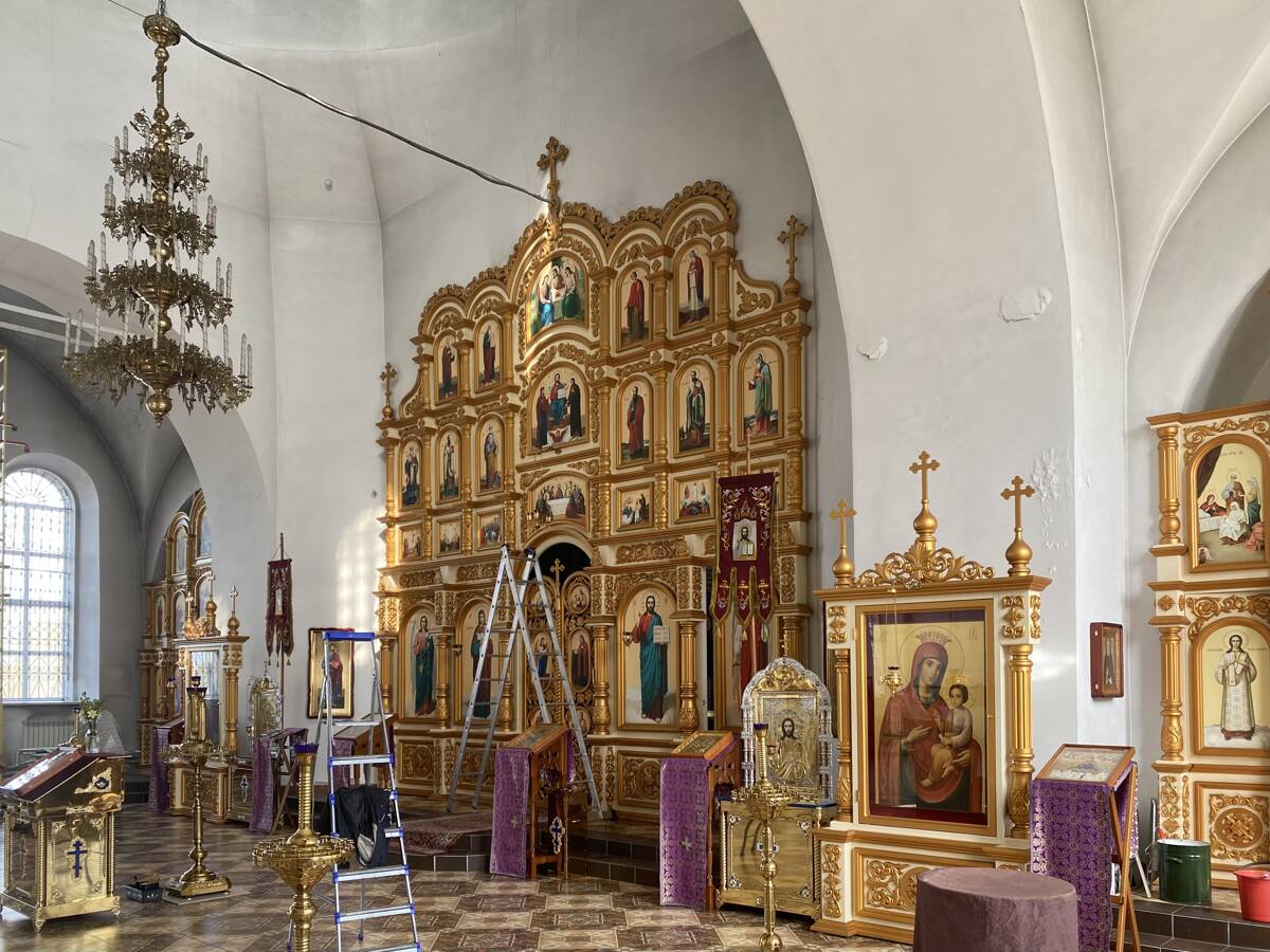 Церковь Рождества Иоанна Предтечи, Лум (Яранский район, Кировская область). интерьер и убранство, Главный иконостас