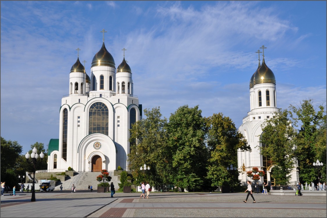 Церковь Петра и Февронии, Калининград (Калининградский городской округ, Калининградская область). общий вид в ландшафте