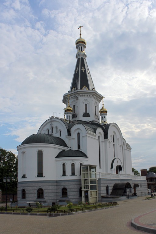 Калининград. Церковь Александра Невского у Верхнего пруда. фасады, Вид с  северо-востока