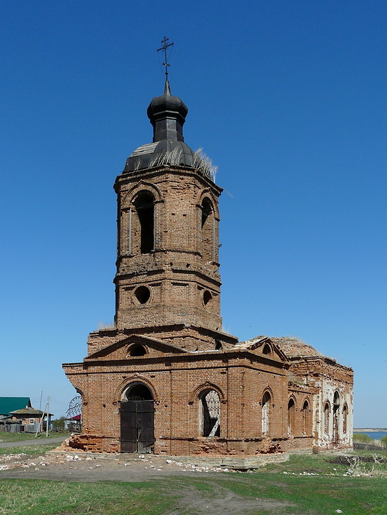 Церковь Михаила Архангела, Феклино (Красноармейский район, Челябинская область). фасады, Вид с юго-запада