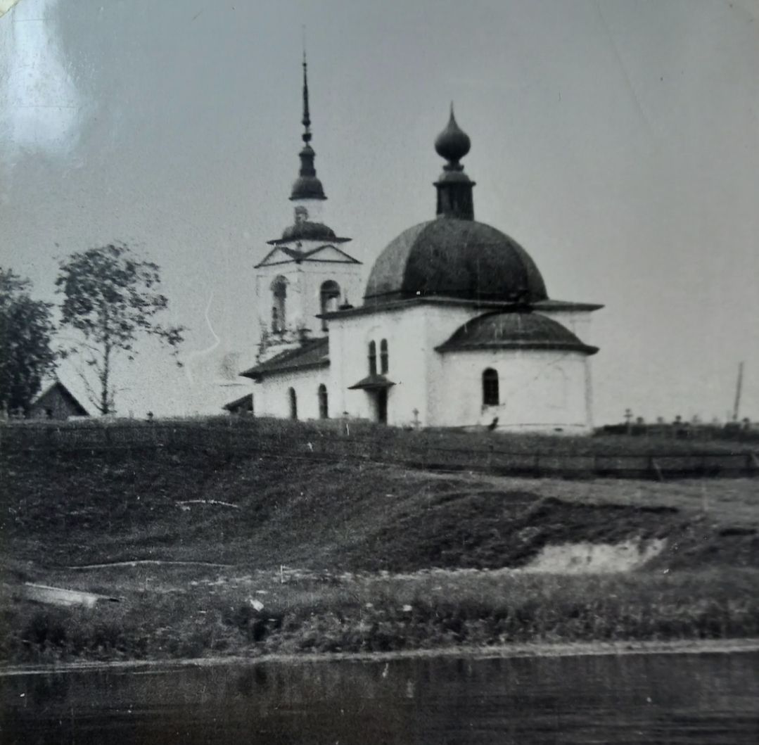 ГАВО фонд 4963 оп.4 д.22, архивная фотография. Церковь Георгия Победоносца, Давыдово (Боро-Свидский погост) (Каргопольский район, Архангельская область)