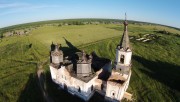 Церковь Рождества Пресвятой Богородицы, Вид на церковь в Хотеново с высоты<br>, Кононово (Хотеново), Каргопольский район, Архангельская область