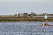 Церковь Сретения Господня, Сфотографирована с судового хода<br>, Ковжа, урочище, Белозерский район, Вологодская область