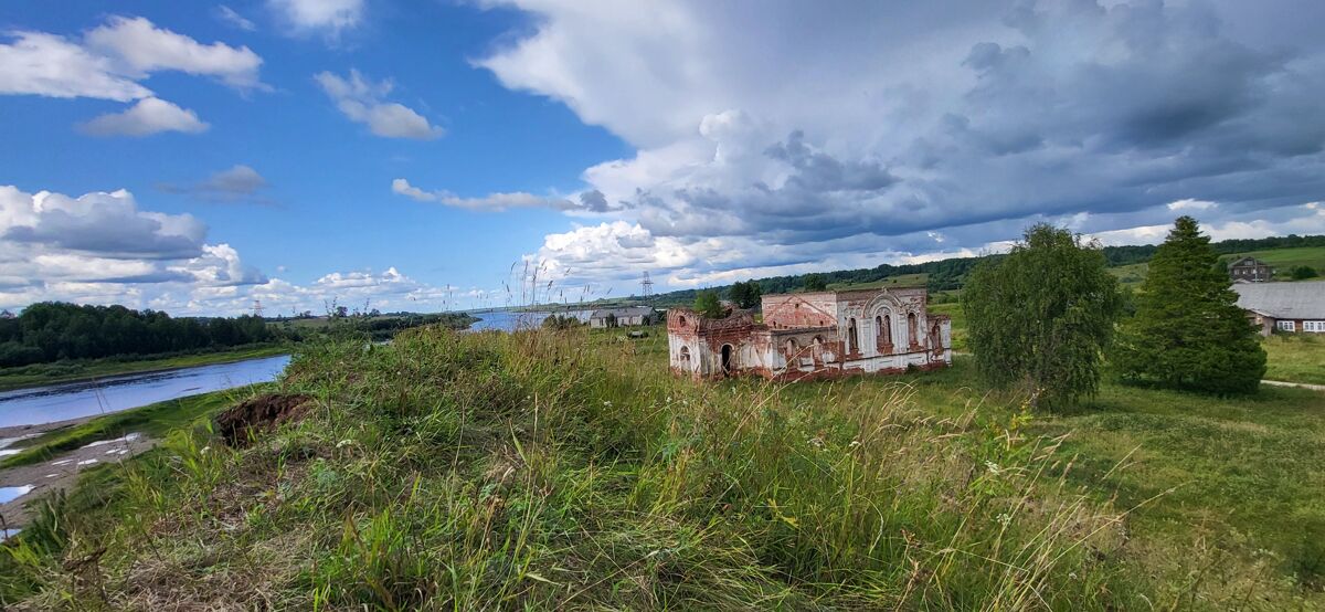 Церковь Рождества Пресвятой Богородицы, Прошково (Городок) (Онежский район, Архангельская область). фасады, Церковь Рождества Пресвятой Богородицы