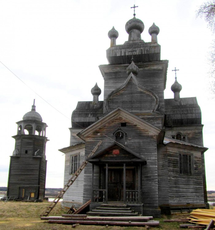 Посад (Турчасово). Церковь Спаса Преображения. фасады, вид с запада