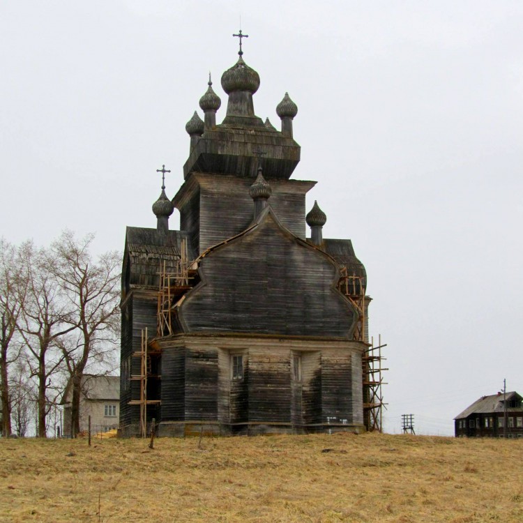 Церковь Преображения Господня, Посад (Турчасово) (Онежский район, Архангельская область). фасады, восточный фасад церкви