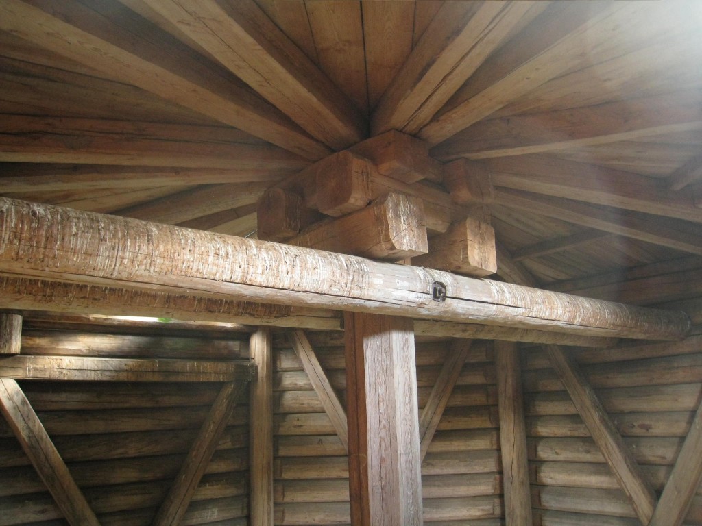 Церковь Преображения Господня, Посад (Турчасово) (Онежский район, Архангельская область). интерьер и убранство, конструкции колокольни