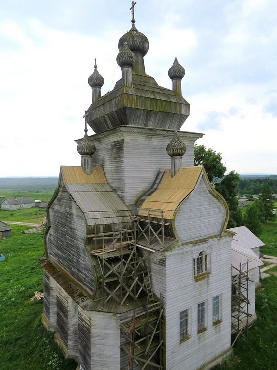 Церковь Преображения Господня, Посад (Турчасово) (Онежский район, Архангельская область). фасады
