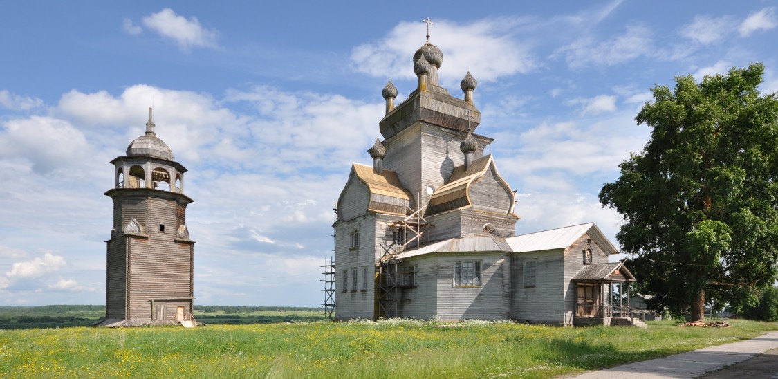 Посад (Турчасово). Церковь Спаса Преображения. фасады