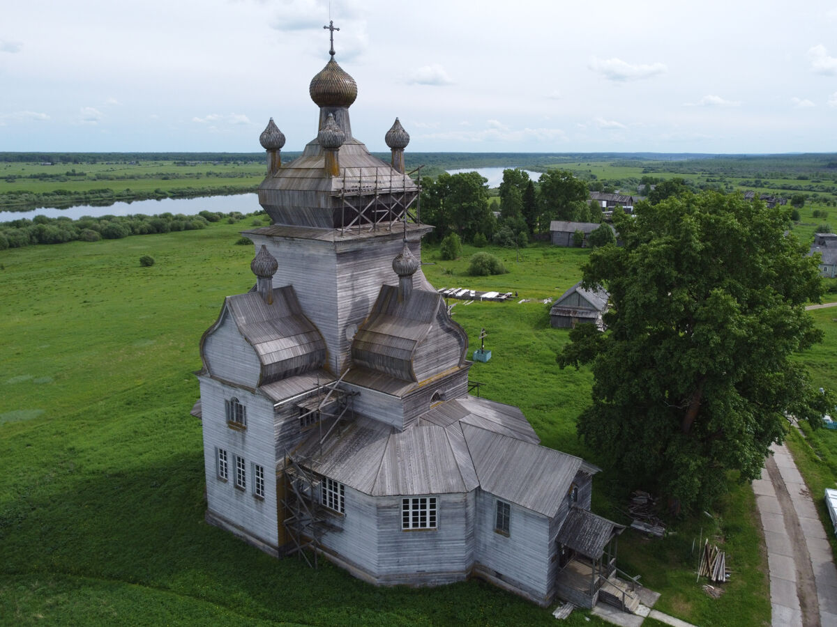 Церковь Преображения Господня, Посад (Турчасово) (Онежский район, Архангельская область). фасады