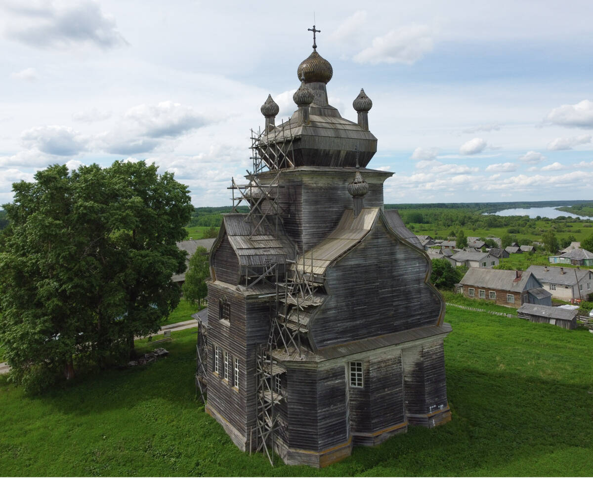 Церковь Преображения Господня, Посад (Турчасово) (Онежский район, Архангельская область). фасады