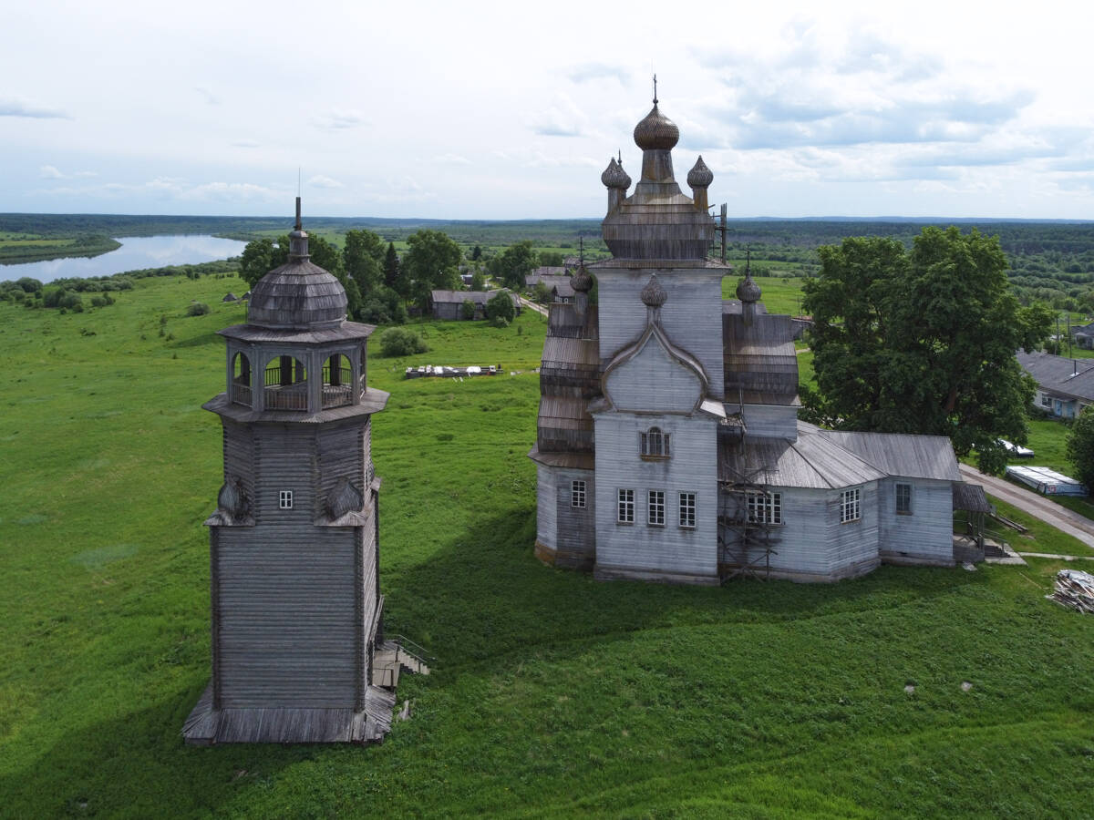 Церковь Преображения Господня, Посад (Турчасово) (Онежский район, Архангельская область). фасады