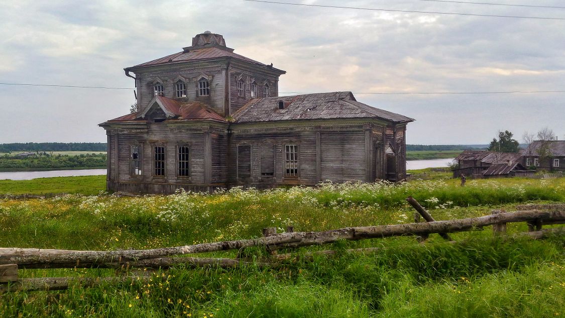 Церковь Казанской иконы Божией Матери, Большая Фёхтальма (Онежский район, Архангельская область). фасады