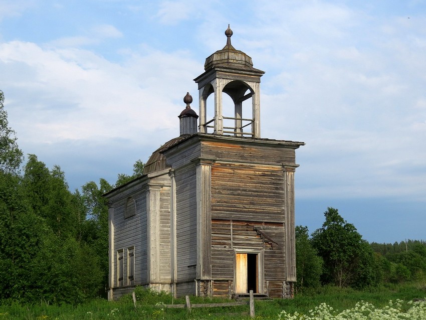 Церковь Кирика и Иулитты, Канзапельда (Давыдовская) (Онежский район, Архангельская область). фасады