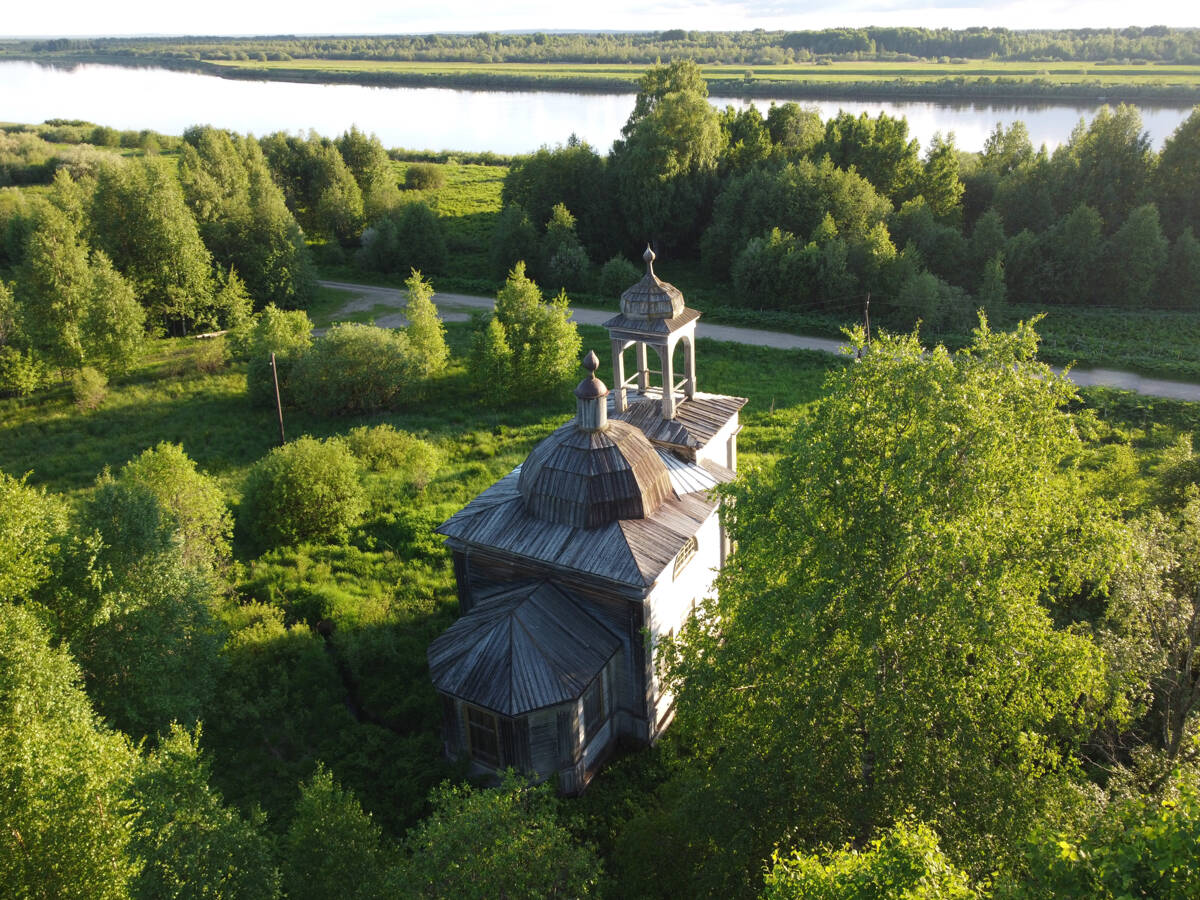 Церковь Кирика и Иулитты, Канзапельда (Давыдовская) (Онежский район, Архангельская область). фасады