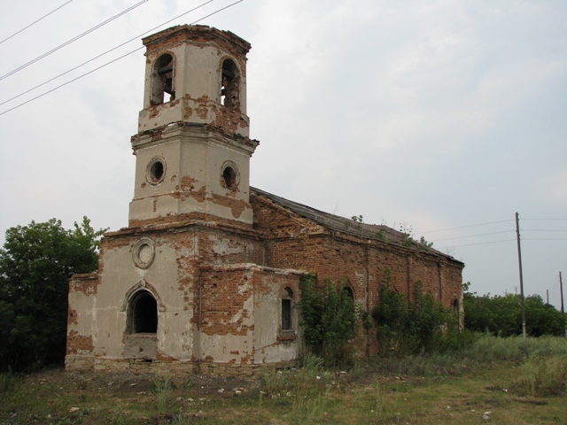 Тавранкуль. Церковь Спаса Преображения. общий вид в ландшафте, Вид с запада
