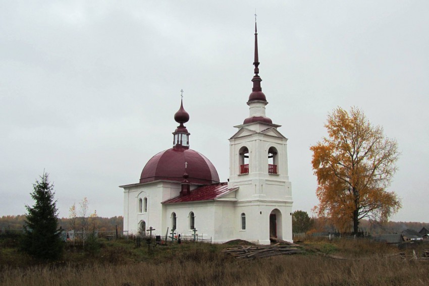 Церковь Георгия Победоносца, Давыдово (Боро-Свидский погост) (Каргопольский район, Архангельская область). фасады, вид с северо-запада