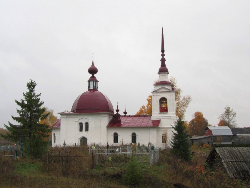 Церковь Георгия Победоносца, Давыдово (Боро-Свидский погост) (Каргопольский район, Архангельская область). фасады, северный фасад