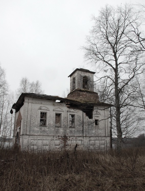 Поповка, урочище. Церковь Николая Чудотворца. общий вид в ландшафте