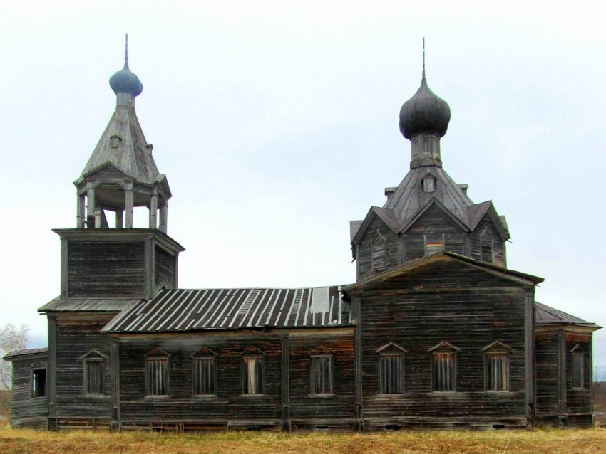 Церковь Троицы Живоначальной, Мондино (Онежский район, Архангельская область). фасады, вид с юга