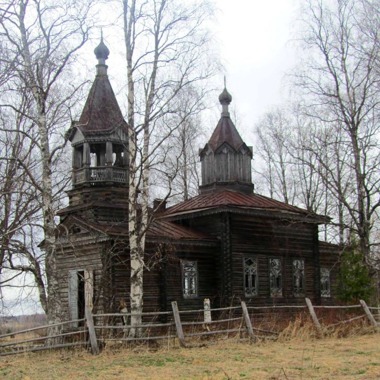 Церковь Илии Пророка, Каменное (Онежский район, Архангельская область). фасады, вид с юго-запада