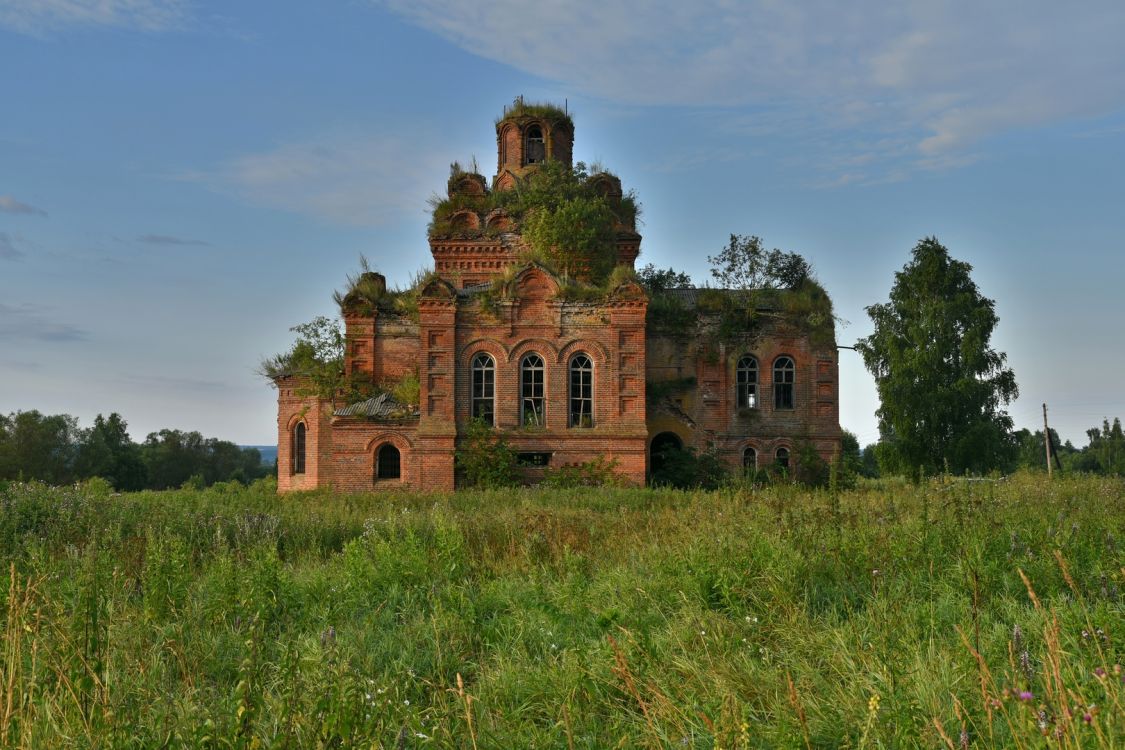 Церковь Рождества Пресвятой Богородицы (каменная), Жеремино (Суворовский район, Тульская область). фасады, Вид с севера