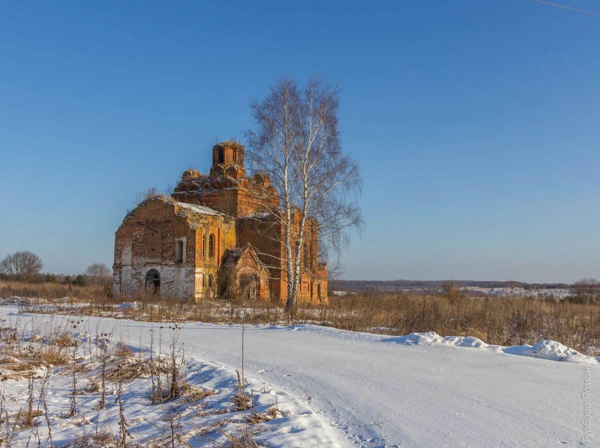 Жеремино. Церковь Рождества Пресвятой Богородицы (каменная). фасады, Вид с юго-запада