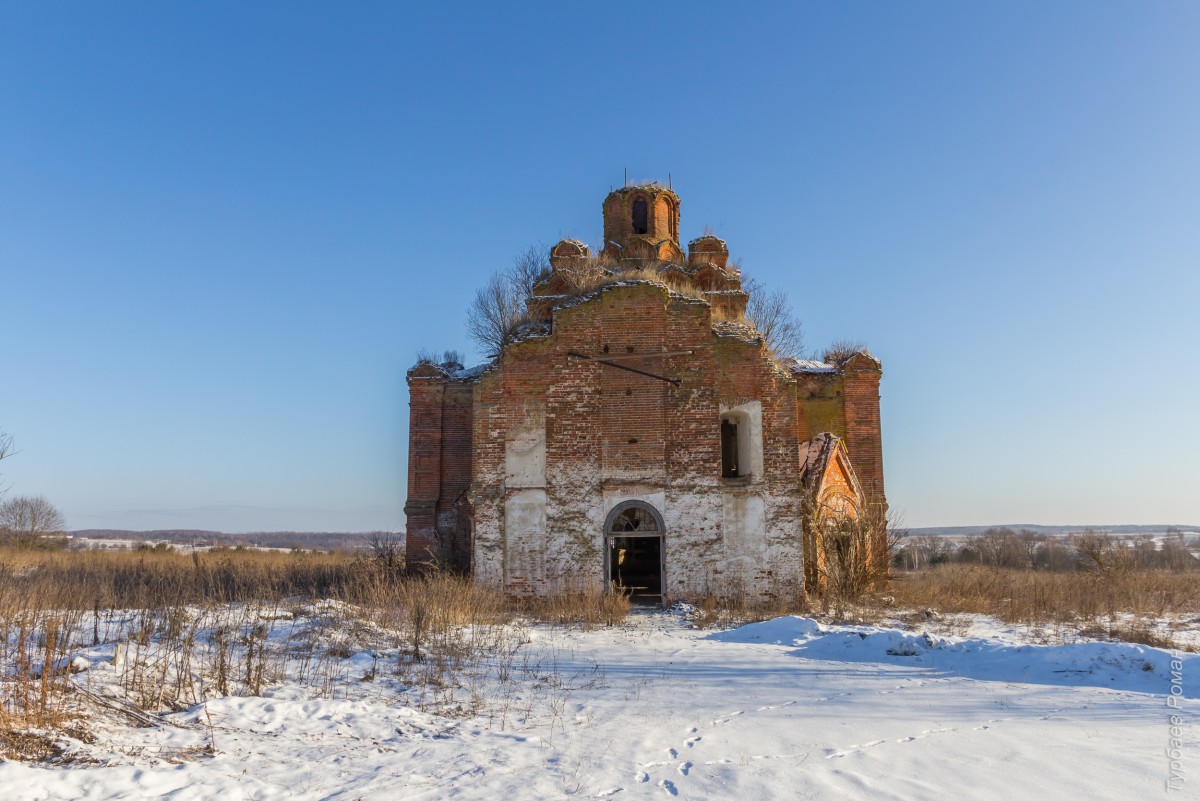 Жеремино. Церковь Рождества Пресвятой Богородицы (каменная). фасады, Вид с запада