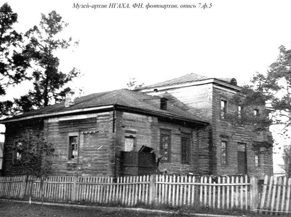 Церковь Николая Чудотворца, Маслянино (Маслянинский район, Новосибирская область). архивная фотография, Никольская церковь после закрытия. Фотография из фондов музея истории архитектуры Сибири им. С. Н. Баландина, ФН, Фотоархив. Оп. 7. д. 5