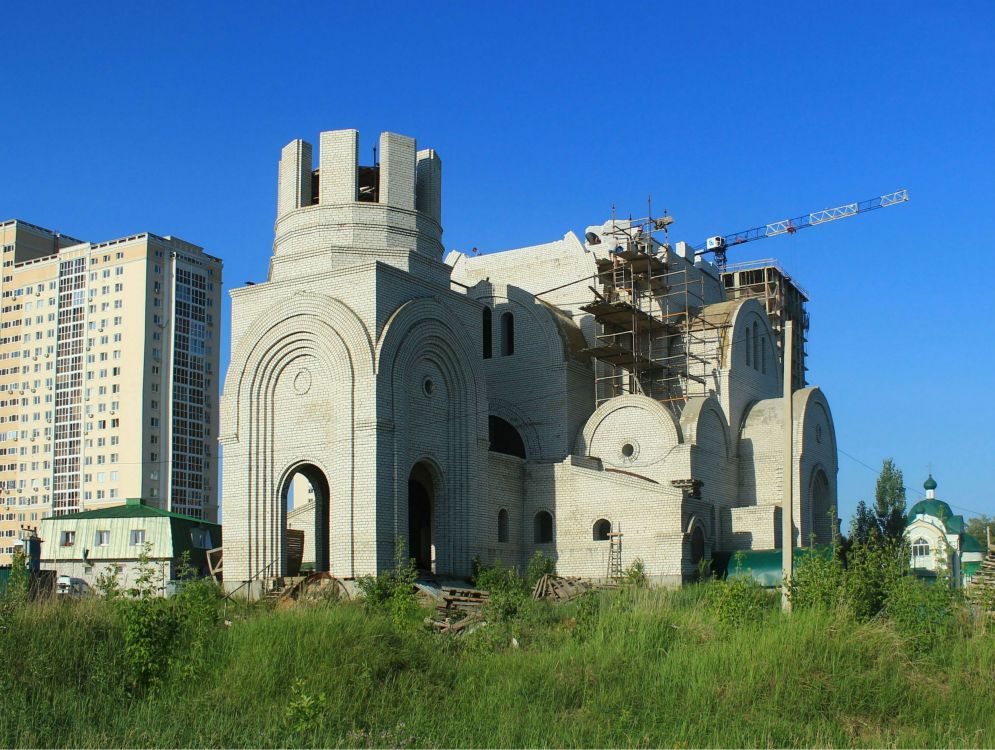 Липецк. Церковь Сергия Радонежского. документальные фотографии, Вид с юго-запада, позади церковь Татианы