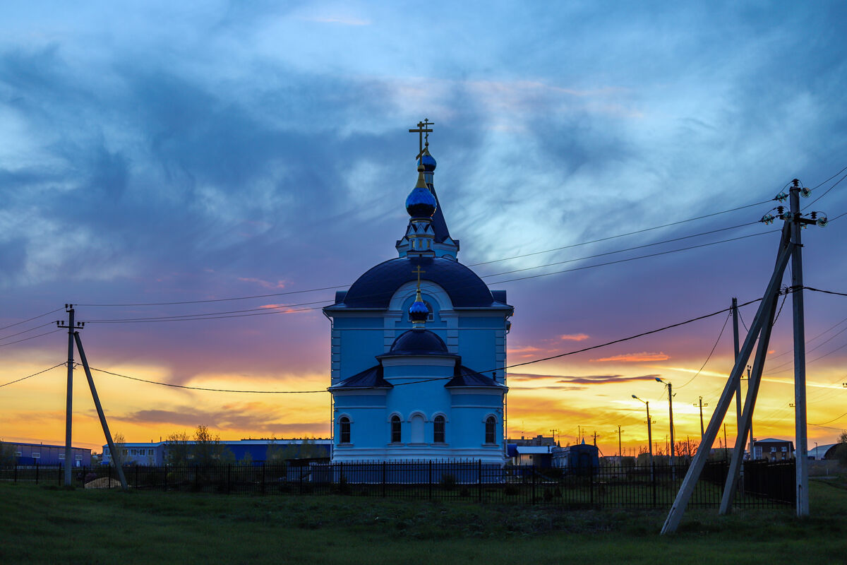 Церковь Покрова Пресвятой Богородицы, Косыревка (Липецкий район, Липецкая область). общий вид в ландшафте