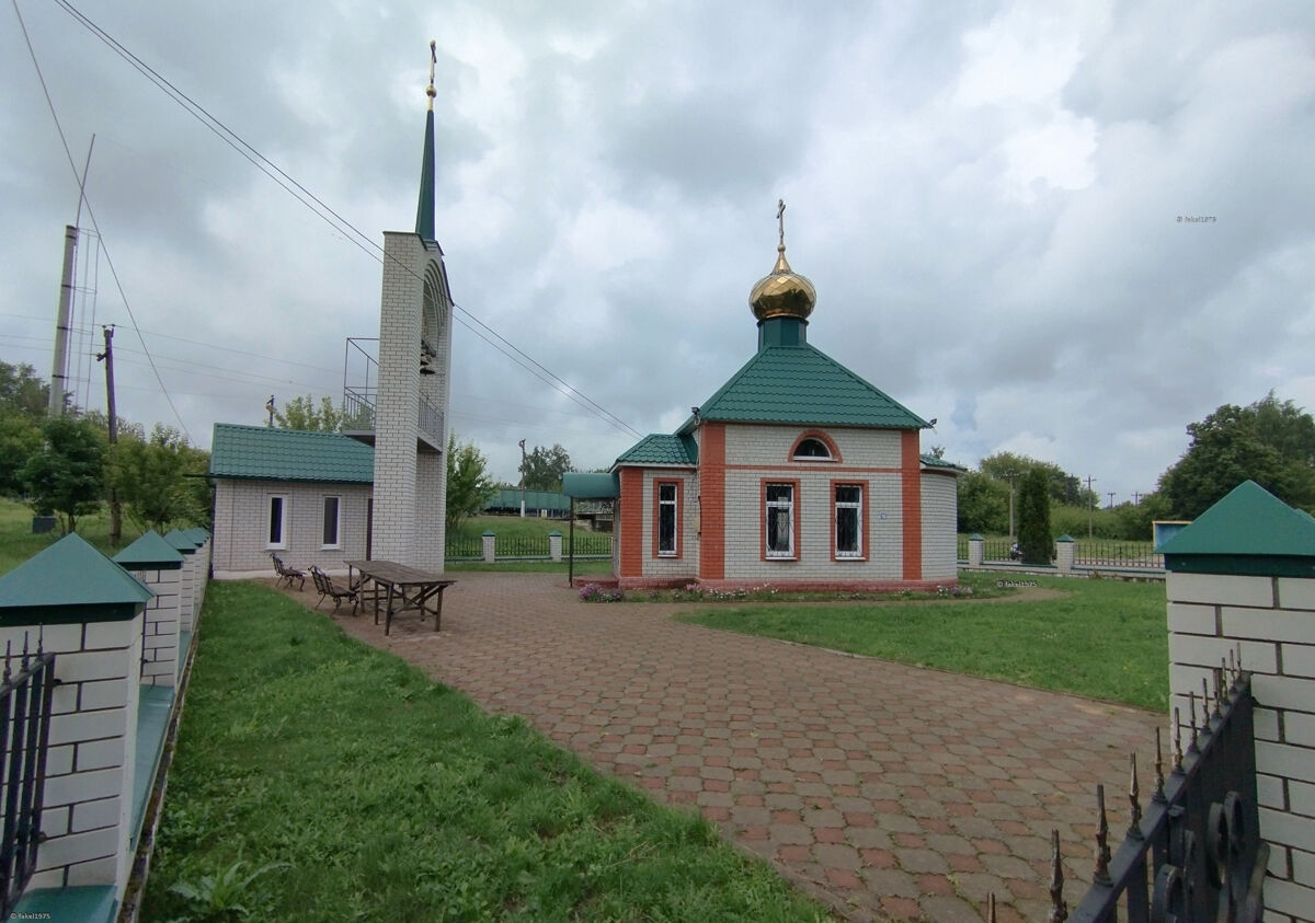 Часовня Рождества Христова, Лески (Краснинский район, Липецкая область). общий вид в ландшафте