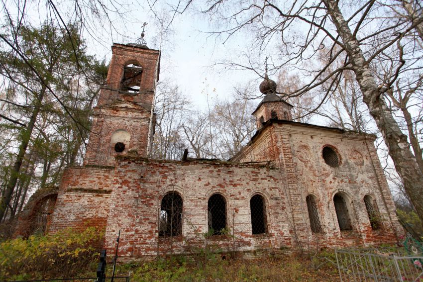 Церковь Тихвинской иконы Божией Матери, Качаево (Даниловский район, Ярославская область). фасады