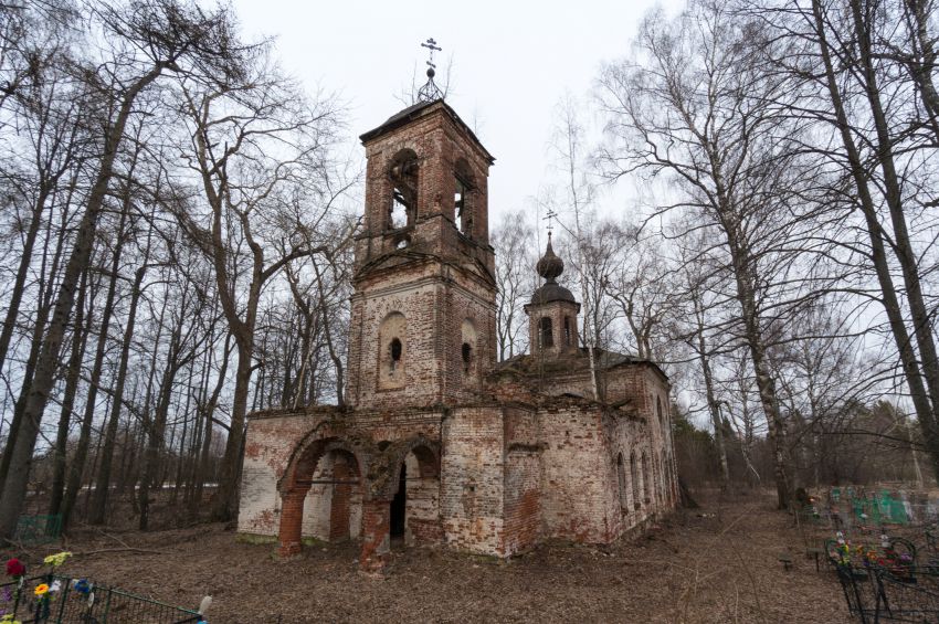 Церковь Тихвинской иконы Божией Матери, Качаево (Даниловский район, Ярославская область). фасады