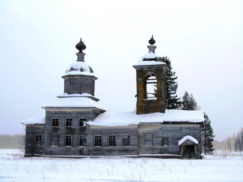 Наумовская (Замошье), урочище. Церковь Георгия Победоносца. фасады, северный фасад