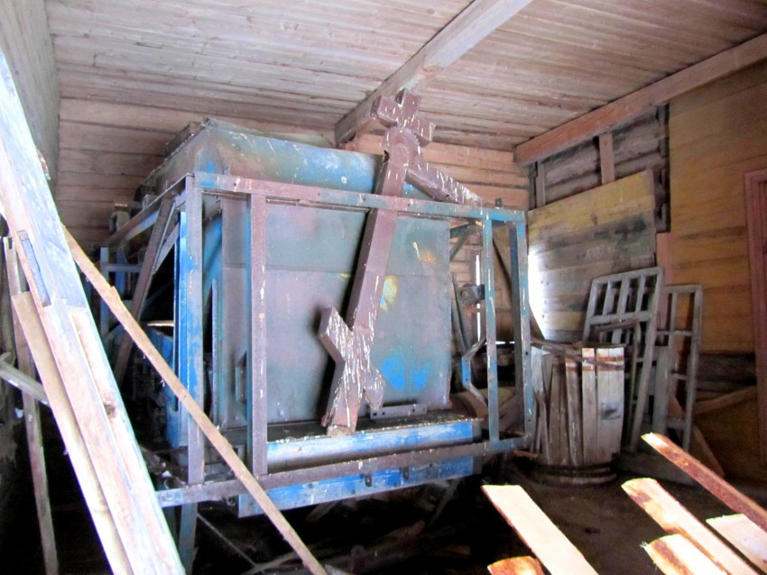 Церковь Георгия Победоносца, Наумовская (Замошье), урочище (Каргопольский район, Архангельская область). интерьер и убранство, в прихожей