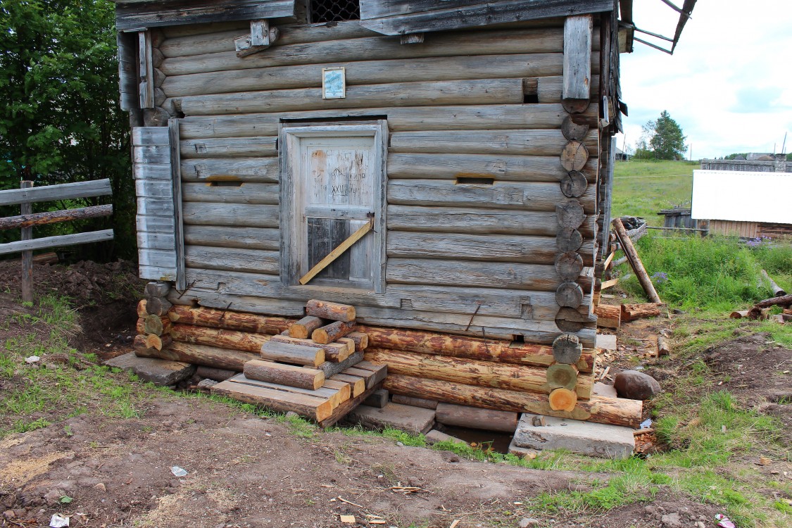 Часовня Георгия Победоносца, Нёрмуша (Нёрмужи) (Онежский район, Архангельская область). архитектурные детали, реставрация