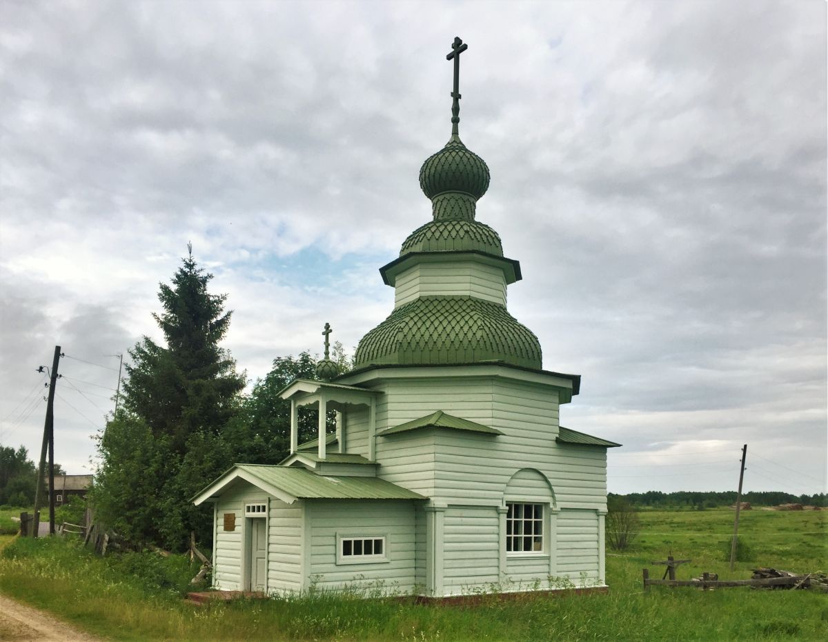 Часовня Георгия Победоносца, Нёрмуша (Нёрмужи) (Онежский район, Архангельская область). фасады, Вид с юго-запада