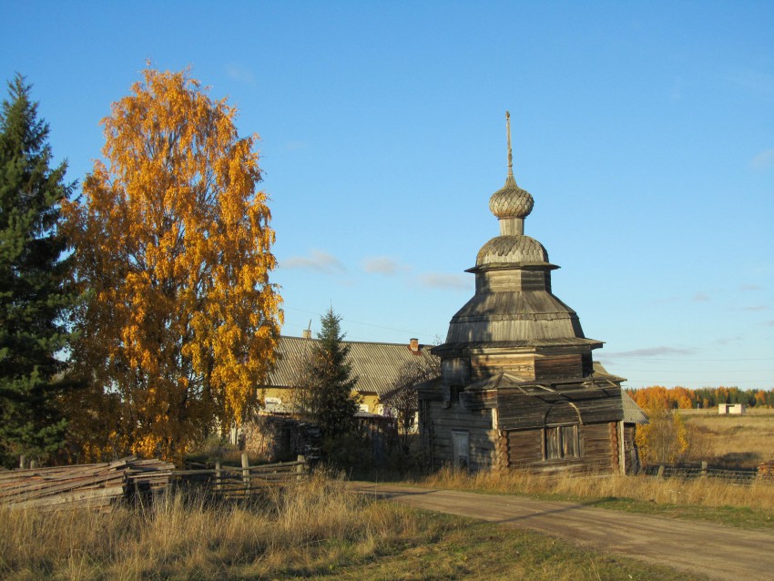 Часовня Георгия Победоносца, Нёрмуша (Нёрмужи) (Онежский район, Архангельская область). фасады, вид с юго-запада
