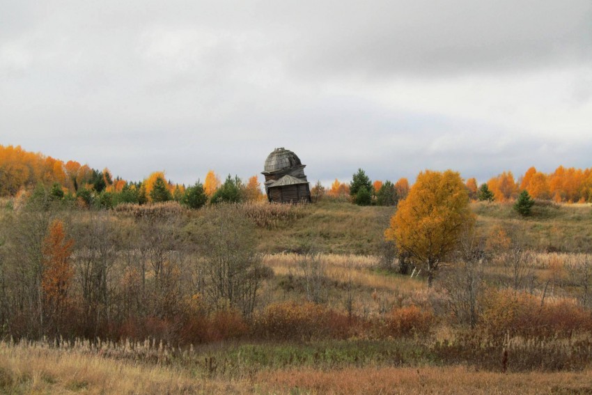 Усолье (Курсановская). Церковь Иоанна Предтечи. общий вид в ландшафте, вид с востока